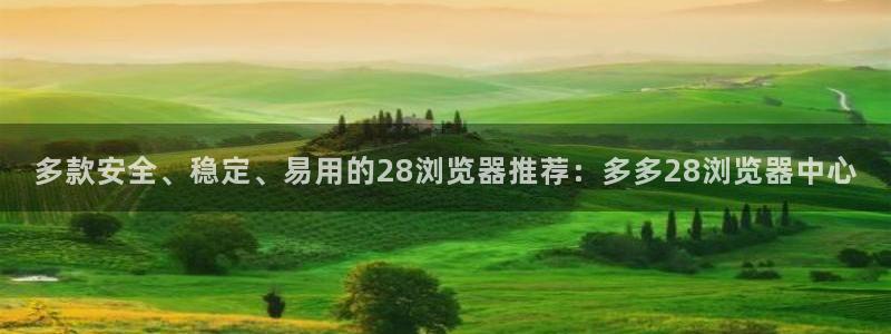 多款安全、稳定、易用的28浏览器推荐：多多28浏览器中心